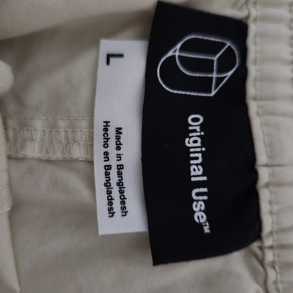 Original Use Men's Cream Utility Cargo Shorts Size Large - Picture 5 of 7